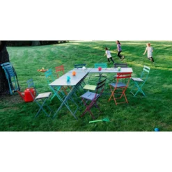 Chaise De Jardin Pliante FERMOB Bistro Métal - Bleu Acapulco 5 Chaise De Jardin Pliante FERMOB Bistro Métal - Bleu Acapulco -Fatboy Soldes 010121 chaise jardin pliante fermob bistro metal bleu acapulco ambiance