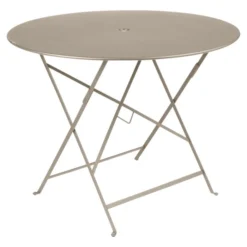 Table De Jardin 4 Personnes FERMOB Bistro Ø 96 Cm - Muscade
