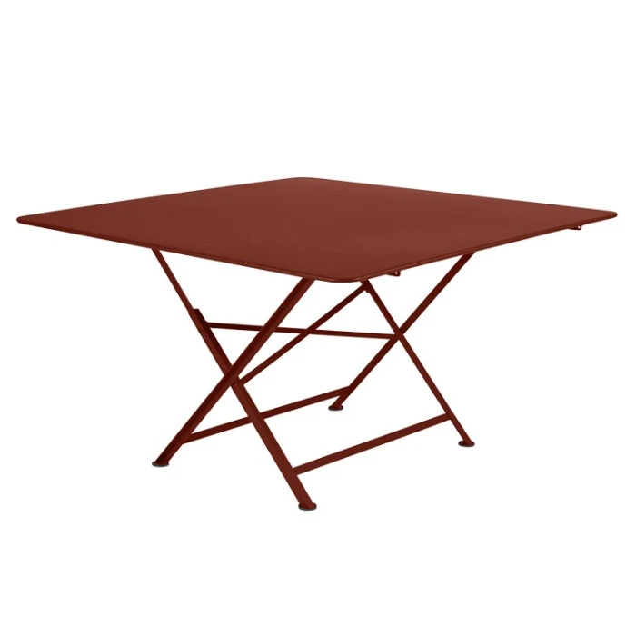 Table De Jardin 8 Personnes FERMOB Cargo 128 X 128 Cm - Ocre Rouge 1 Table De Jardin 8 Personnes FERMOB Cargo 128 X 128 Cm - Ocre Rouge