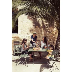 Table De Jardin 8 Personnes FERMOB Cargo 128 X 128 Cm - Cactus -Fatboy Soldes 024182 table de jardin fermob cargo 128 x 128 cm cactus ambiance 3