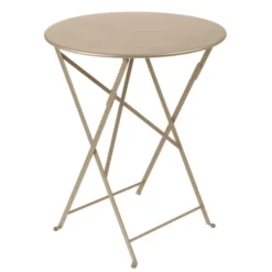 Table De Jardin 2 Personnes FERMOB Bistro Ø 60 Cm - Muscade