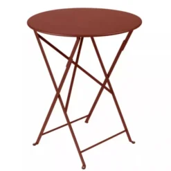 Salon De Jardin Fermob Bistro Ø 60 Cm Ocre Rouge, 2 Personnes -Fatboy Soldes 024520 table jardin fermob bistro 60 ocre rouge 1