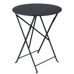 Table De Jardin 2 Personnes FERMOB Bistro Ø 60 Cm - Carbone