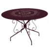 Table De Jardin 8 Personnes FERMOB Montmartre Ø 117 Cm - Cerise Noire