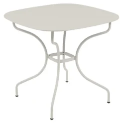 Table De Jardin 4 Personnes FERMOB Opéra + 82 X 82 Cm - Gris Argile