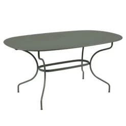 Table De Jardin Ovale 6 Personnes FERMOB Opéra + 160 X 90 Cm - Romarin