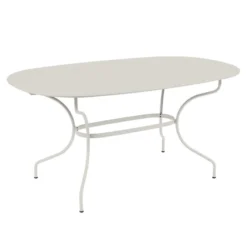 Table De Jardin Ovale 6 Personnes FERMOB Opéra + 160 X 90 Cm - Gris Argile