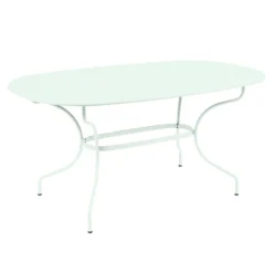 Table De Jardin Ovale 6 Personnes FERMOB Opéra + 160 X 90 Cm - Menthe Glaciale