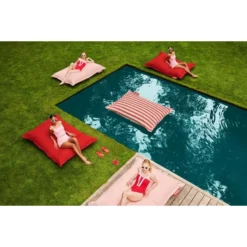 Pouf D'extérieur Fatboy Original Outdoor - Rouge -Fatboy Soldes 102476 pouf exterieur fatboy original outdoor rouge piscine