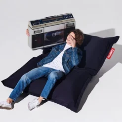 Pouf D'extérieur Fatboy Original Outdoor - Océan Foncé -Fatboy Soldes 104555 pouf exterieur fatboy original outdoor ocean fonce assis