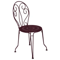 Chaise De Jardin Empilable FERMOB Montmartre - Cerise Noire