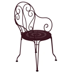 Fauteuil De Jardin Empilable FERMOB Montmartre - Cerise Noire