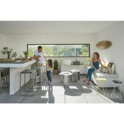 Tabouret De Jardin FERMOB Cocotte - Citron Givré -Fatboy Soldes 4702a6 tabouret jardin fermob cocotte citron givre ambiance famille