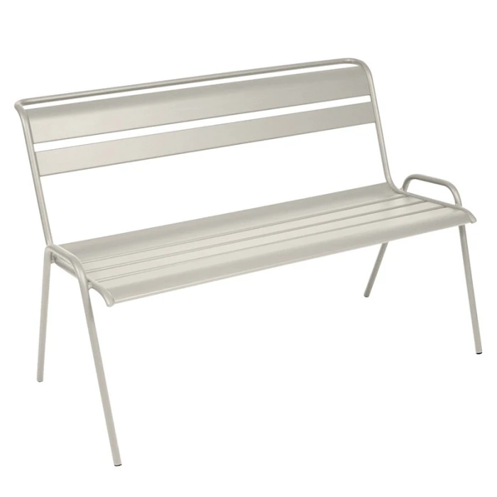 Banc De Jardin FERMOB Monceau - Gris Argile 1 Banc De Jardin FERMOB Monceau - Gris Argile