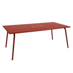 Table De Jardin 8 Personnes FERMOB Monceau 194 X 94 Cm - Ocre Rouge