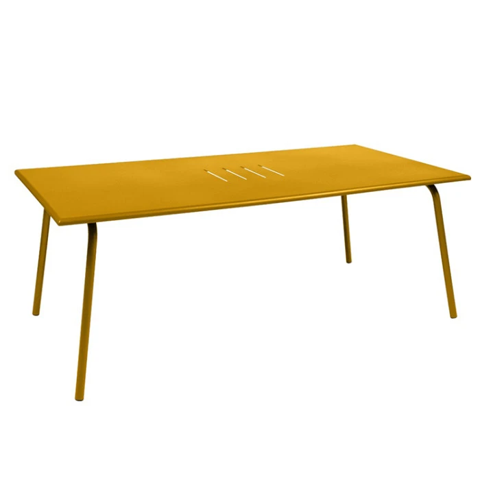 Table De Jardin 8 Personnes FERMOB Monceau 194 X 94 Cm - Miel 1 Table De Jardin 8 Personnes FERMOB Monceau 194 X 94 Cm - Miel