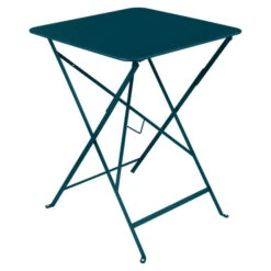 Table De Jardin Pliante 2 Personnes FERMOB Bistro 57 X 57 Cm - Bleu Acapulco