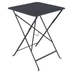 Table De Jardin Pliante 2 Personnes FERMOB Bistro 57 X 57 Cm - Carbone