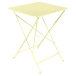 Table De Jardin Pliante 2 Personnes FERMOB Bistro 57 X 57 Cm - Citron Givré
