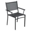 Fauteuil De Jardin Empilable FERMOB Costa - Carbone