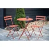 Salon De Jardin Fermob Bistro Ø 60 Cm Ocre Rouge, 2 Personnes
