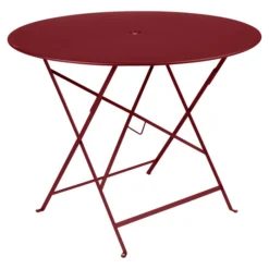 Table De Jardin 4 Personnes FERMOB Bistro Ø 96 Cm - Piment