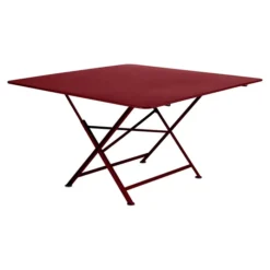 Table De Jardin 8 Personnes FERMOB Cargo 128 X 128 Cm - Piment