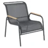 Fauteuil Lounge FERMOB Coolside - Carbone