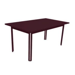 Table De Jardin FERMOB Costa 160 X 80 Cm - Cerise Noire
