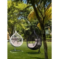 Fauteuil Œuf Suspendu Bizzotto Torres - Noir -Fatboy Soldes fauteuil bizzotto torres blanc 3 1