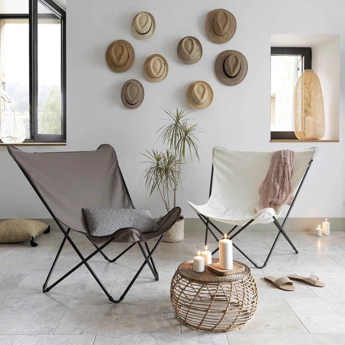 Fauteuil Pliant LAFUMA Pop Up XL Airlon - Écru 5 Fauteuil Pliant LAFUMA Pop Up XL Airlon - Écru – Image 5