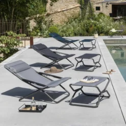 Bain De Soleil LAFUMA Transabed BeComfort - Bleu Encre 5 Bain De Soleil LAFUMA Transabed BeComfort - Bleu Encre -Fatboy Soldes lfm2829.8900 bain soleil lafuma transabed becomfort bleu encre ambiance 2