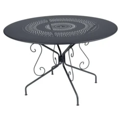 Table De Jardin 8 Personnes FERMOB Montmartre Ø 117 Cm - Carbone