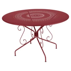 Table De Jardin 8 Personnes FERMOB Montmartre Ø 117 Cm - Piment
