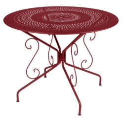 Table De Jardin 4 Personnes FERMOB Montmartre Ø 96 Cm - Piment