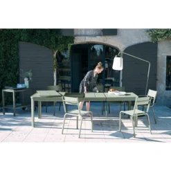 Table Fermob Oléron Avec 2 Rallonges 155 / 255 X 100 Cm - Gris Orage -Fatboy Soldes ol ron cactus maillane bookgss2020 sebastien erome 5 min 2