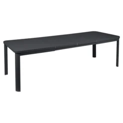 Table De Jardin 10 Personnes Avec 2 Rallonges FERMOB Oléron 155 / 255 X 100 Cm - Carbone