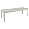 Table De Jardin 10 Personnes Avec 2 Rallonges FERMOB Oléron 155 / 255 X 100 Cm - Gris Argile