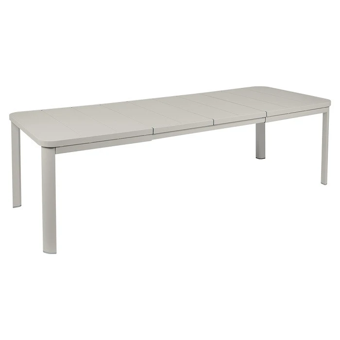 Table De Jardin 10 Personnes Avec 2 Rallonges FERMOB Oléron 155 / 255 X 100 Cm - Gris Argile 1 Table De Jardin 10 Personnes Avec 2 Rallonges FERMOB Oléron 155 / 255 X 100 Cm - Gris Argile