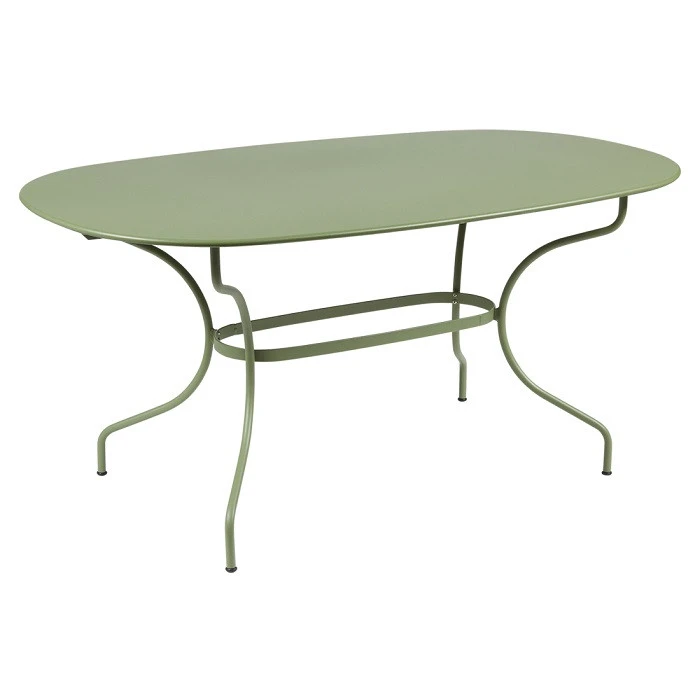 Table De Jardin Ovale 6 Personnes FERMOB Opéra + 160 X 90 Cm - Cactus 1 Table De Jardin Ovale 6 Personnes FERMOB Opéra + 160 X 90 Cm - Cactus
