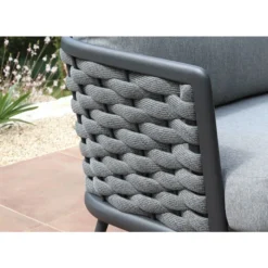 Salon De Jardin Bas Proloisirs Tim - 1 Canapé / 2 Fauteuils / 1 Table Basse -Fatboy Soldes tp143 salon jardin bas proloisirs tim materiau