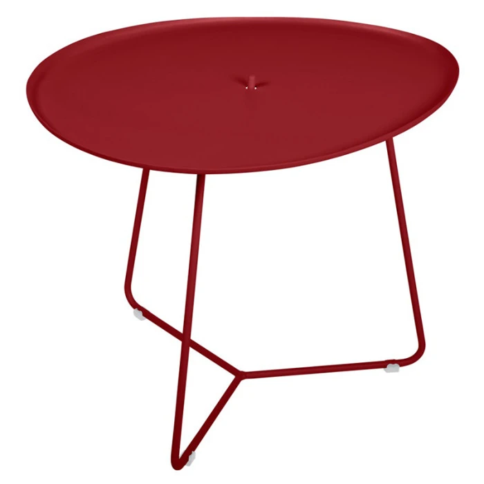 Devant -Fatboy Soldes 472043 table basse fermob cocotte piment
